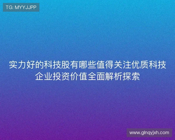 实力好的科技股有哪些值得关注优质科技企业投资价值全面解析探索 实力好的科技股有哪些值得关注优质科技企业投资价值全面解析探索